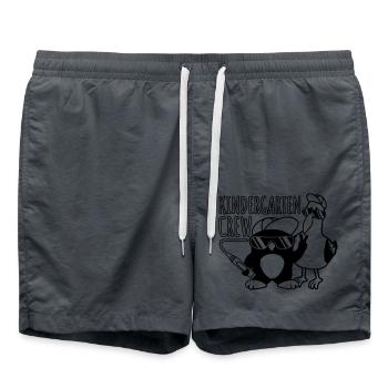 Penguin Seagull Kindergarten Crew - Short de bain - charbon - Devant - AI Model Male 185 light (185cm)