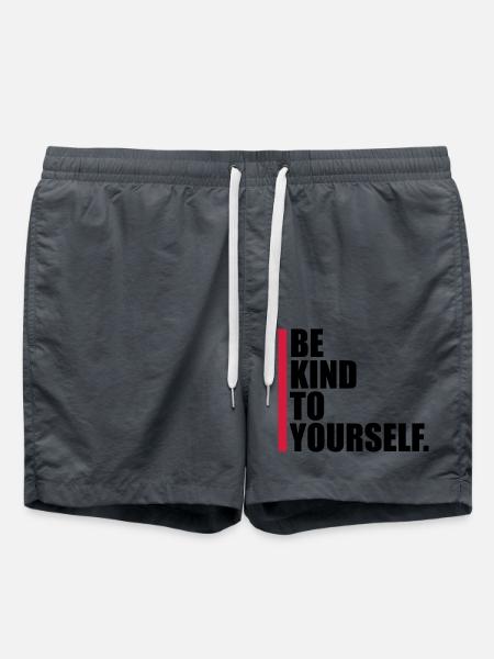 be kind to yourself - Swim Trunks - anthracite