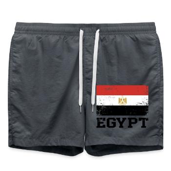 Egypt Flag Holiday - Swim Trunks - anthracite - Front - AI Model Male 185 light (185cm)