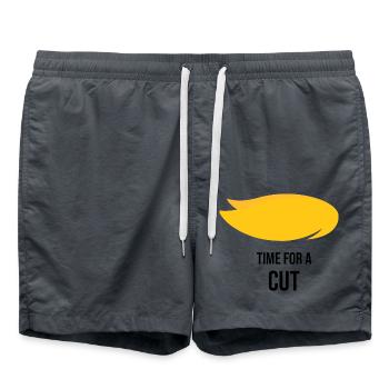 Il est temps de couper - Short de bain - charbon - Devant - AI Model Male 185 light (185cm)