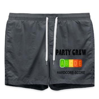 Party Crew - Swim Trunks - anthracite - Front - AI Model Male 185 light (185cm)