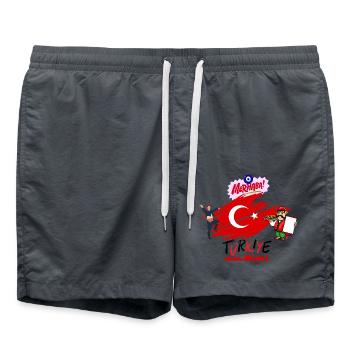 Turquie - Short de bain - charbon - Devant - AI Model Male 185 light (185cm)