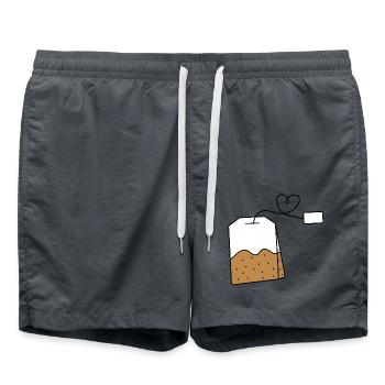 Sachet de thé - Short de bain - charbon - Devant - AI Model Male 185 light (185cm)