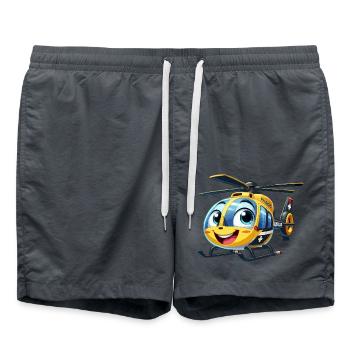 Trauma helicopter junior - Swim Trunks - anthracite - Front - AI Model Male 185 light (185cm)