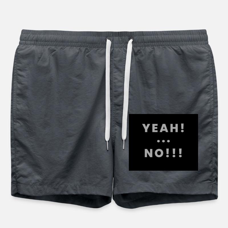 yeah no - Badeshorts - Anthrazit