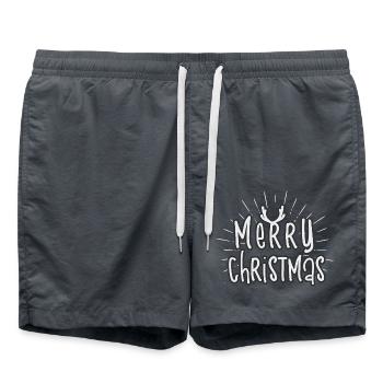 7 - Badeshorts - Anthrazit - Vorne - AI Model Male 185 light (185cm)
