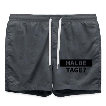 Half days? - Swim Trunks - anthracite - Front - AI Model Male 185 light (185cm)