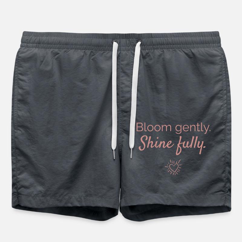 Floraison douce - brille puissamment - Short de bain - charbon