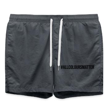 Toutes les couleurs comptent Protestation - Short de bain - charbon - Devant - AI Model Male 185 light (185cm)