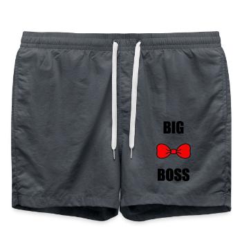 BIG BOSS. HUMOUR. BOSS. NOEUD PAPILLON - Short de bain - charbon - Devant - AI Model Male 185 light (185cm)