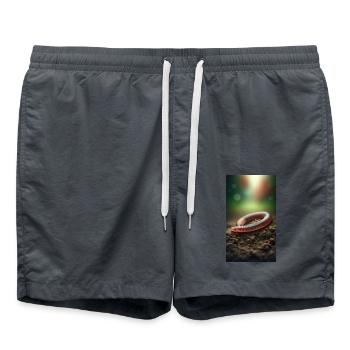 Earthworm - Swim Trunks - anthracite - Front - AI Model Male 185 light (185cm)