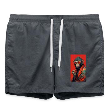 Vermillion Ape - Short de bain - charbon - Devant - AI Model Male 185 light (185cm)