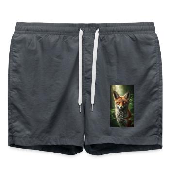 Fox - Swim Trunks - anthracite - Front - AI Model Male 185 light (185cm)