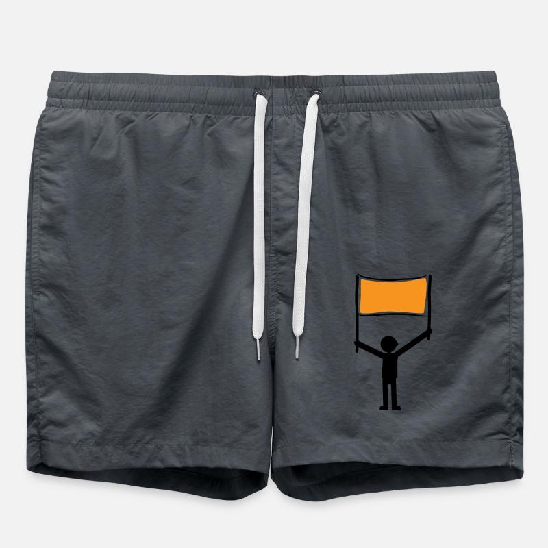 Demonstration strike - Swim Trunks - anthracite