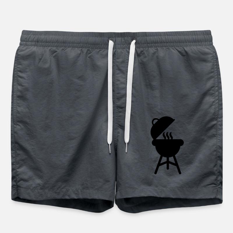 BBQ Grill Smoker - Swim Trunks - anthracite