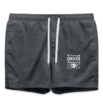 Toujours choisir le bonheur Dalmatien - Short de bain - charbon - Devant - AI Model Male 185 light (185cm)