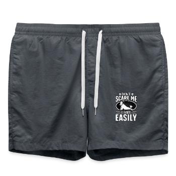 Ne me fais pas peur je pète facilement - Short de bain - charbon - Devant - AI Model Male 185 light (185cm)