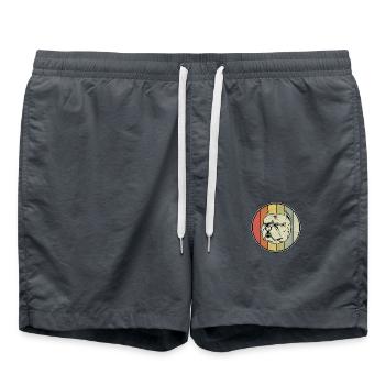 Pitbull Rétro - Short de bain - charbon - Devant - AI Model Male 185 light (185cm)