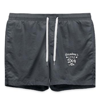 Grandma's little dog - Swim Trunks - anthracite - Front - AI Model Male 185 light (185cm)