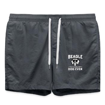 Beagle the coolest dog ever - Swim Trunks - anthracite - Front - AI Model Male 185 light (185cm)