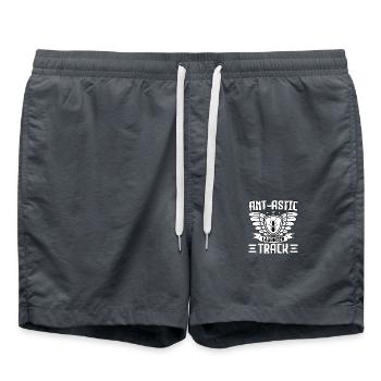 Ant-astic laughter track - Badeshorts - Anthrazit - Vorne - AI Model Male 185 light (185cm)