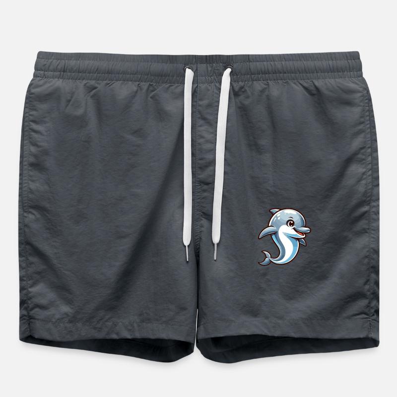 Dolphin Kawaii - Swim Trunks - anthracite