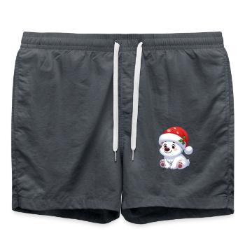 polar bear 13 - Short de bain - charbon - Devant - AI Model Male 185 light (185cm)