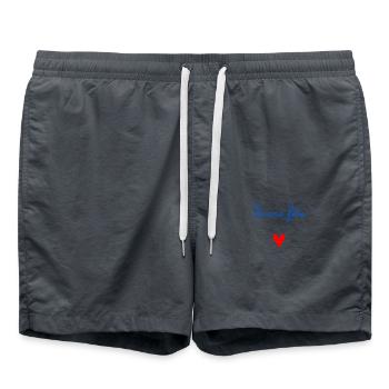 BONNE FÊTE MAMAN. MAMAN. FÊTE DES MÈRES. JE T'AIME - Short de bain - charbon - Devant - AI Model Male 185 light (185cm)