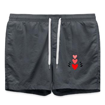 MUTTERTAG. SCHÖNEN MUTTERTAG. MAMA. ICH LIEBE DICH - Badeshorts - Anthrazit - Vorne - AI Model Male 185 light (185cm)
