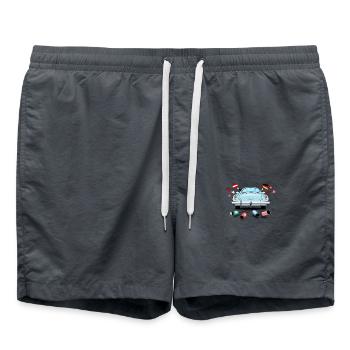 Austria Germany Wedding - Swim Trunks - anthracite - Front - AI Model Male 185 light (185cm)