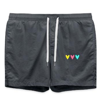 MUTTERTAG. SCHÖNEN MUTTERTAG. MAMA. HERZ - Badeshorts - Anthrazit - Vorne - AI Model Male 185 light (185cm)