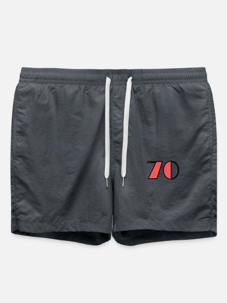 70. 70 JAHRE. 70-JÄHRIGES JUBILÄUM. GEBURTSTAG 70 JAHRE. - Badeshorts - Anthrazit