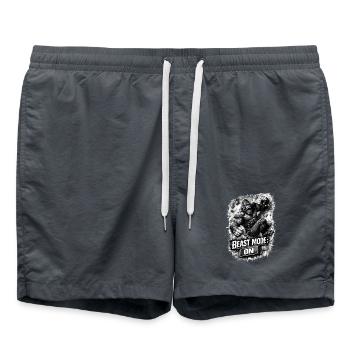 Biest Modus Gorilla – Bouldern & Kletter Shirt - Badeshorts - Anthrazit - Vorne - AI Model Male 185 light (185cm)