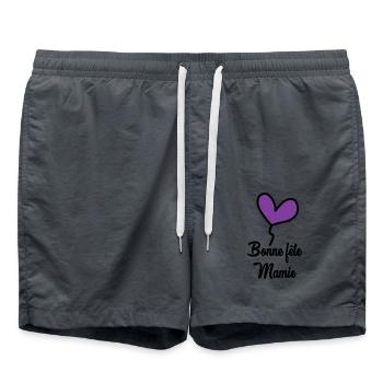 MAMIE. GRAND-MERE. FÊTE DES MÈRES - Short de bain - charbon - Devant - AI Model Male 185 light (185cm)
