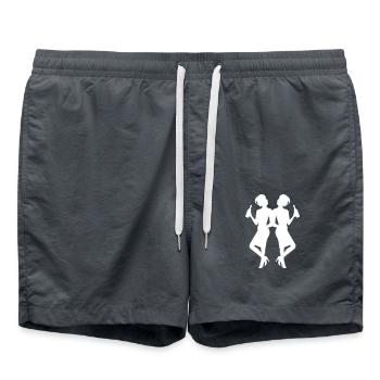 Party Girls Hen Party - Swim Trunks - anthracite - Front - AI Model Male 185 light (185cm)