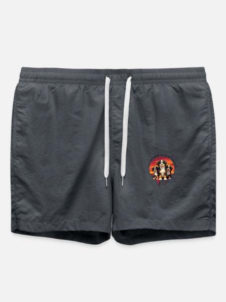 Berner Sennenhund - Badeshorts - Anthrazit