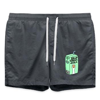 alberner Gänsesaft lustiger Gänsevogel - Badeshorts - Anthrazit - Vorne - AI Model Male 185 light (185cm)