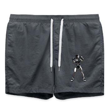 Woman Boxer - Sports Design - Badeshorts - Anthrazit - Vorne - AI Model Male 185 light (185cm)