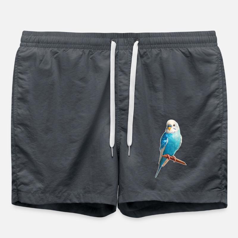 Budgerigar - Swim Trunks - anthracite