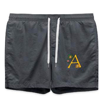 Blume30 A - Short de bain - charbon - Devant - AI Model Male 185 light (185cm)