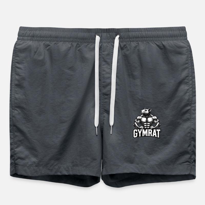 GymRat Flexing - Swim Trunks - anthracite