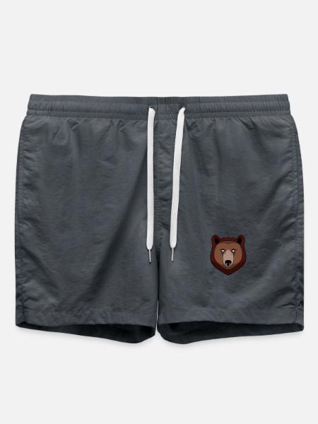 Conception de la tête d’ours - Short de bain - charbon