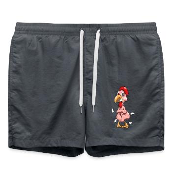 Poulet plutisé - Short de bain - charbon - Devant - AI Model Male 185 light (185cm)