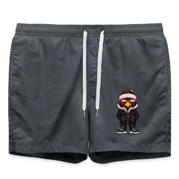 Harpyie Vogel Cool Comic - Badeshorts - Anthrazit - Vorne - AI Model Male 185 light (185cm)
