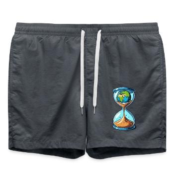 Le monde du sablier - Short de bain - charbon - Devant - AI Model Male 185 light (185cm)