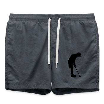 Golf - Badeshorts - Anthrazit - Vorne - AI Model Male 185 light (185cm)