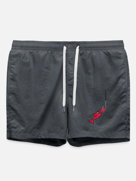 Fishing With Heart - Swim Trunks - anthracite