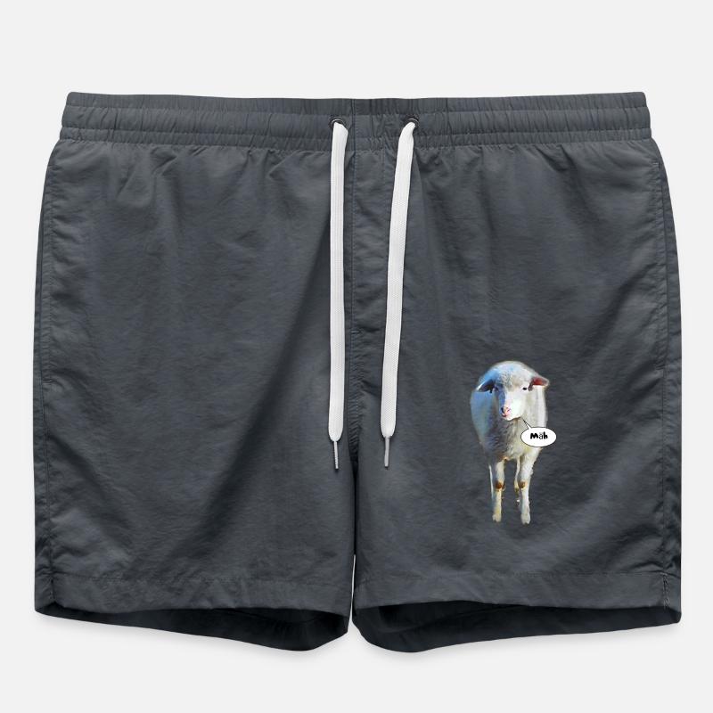 mowing; sheep - Swim Trunks - anthracite