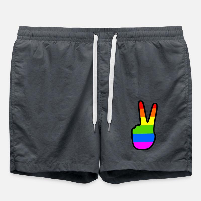 Lgbtq - Swim Trunks - anthracite