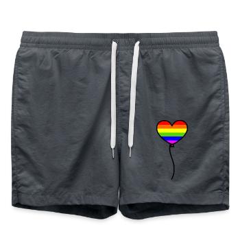 Lgbtq - Short de bain - charbon - Devant - AI Model Male 185 light (185cm)